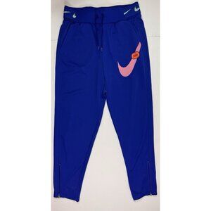 Nike Swoosh Just Do It Track Pants Jogger Trousers Youth Girls Medium Blue